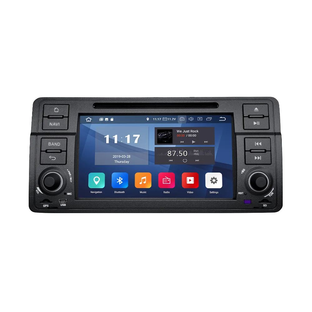 

Eonon 7" Android 9.0 Car head unit multimedia radio 2G RAM 32G Car GPS DVD player Bluetooth 5.0 4G Wi-Fi for BMW E46 1999-2004
