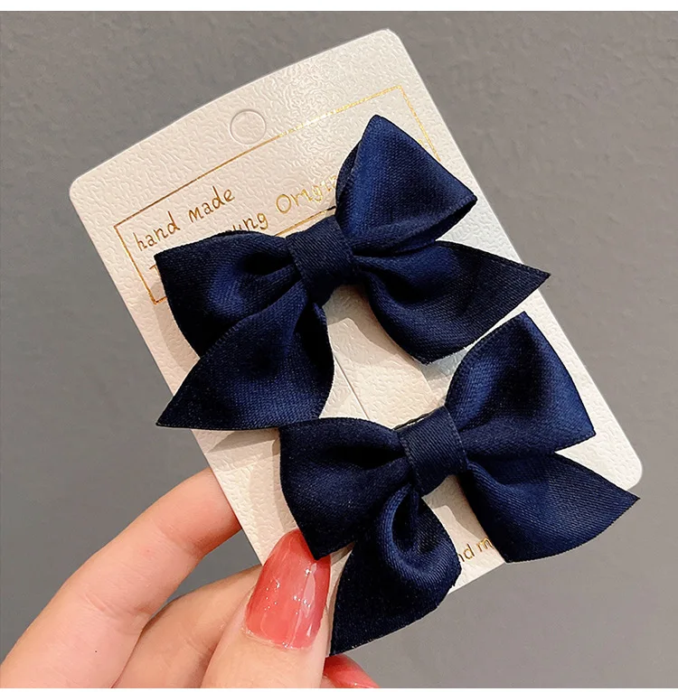 2PCS/onePair Bow Headgear Cute Sweet Little Girl Hair Accessories Summer Girls Net Red Clips Baby Hairpins Children Hair Clips 2PCS/onePair Bow Headgear Cute Sweet Little Girl Hair Accessories Summer Girls Net Red Clips Baby Hairpins Children Hair Clips