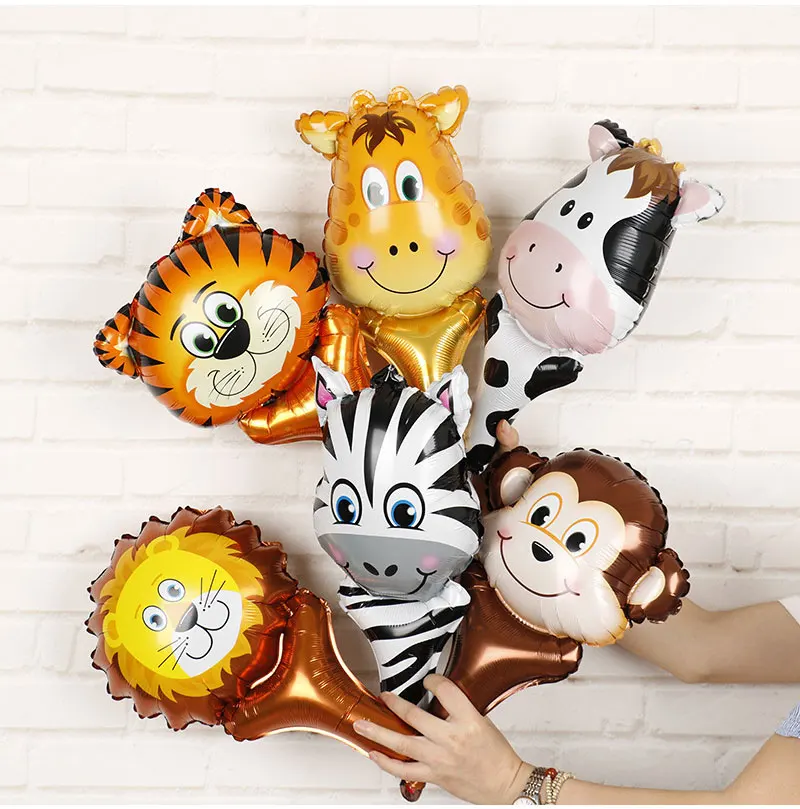 День рождения сафари животные вечерние кольца маски мини-игрушки в форме зверей для детей маленькие джунгли животные подарок на день рождения девочки/мальчики