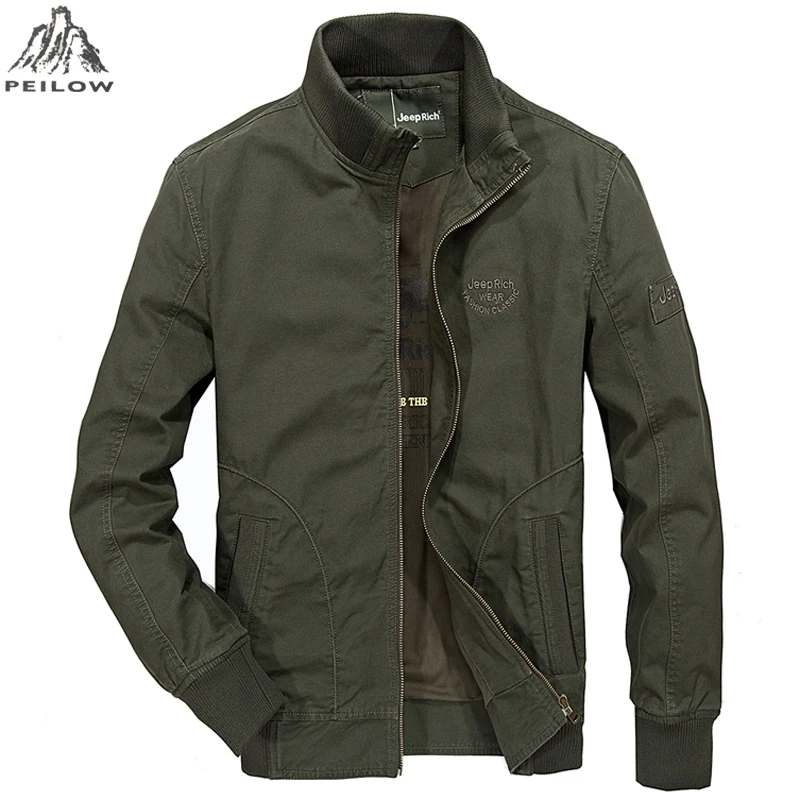 

High Quality Cotton Jacket Men Spring Autumn Durable Military Bomber Jackets Coat Army Cargo Flight Jacket Male