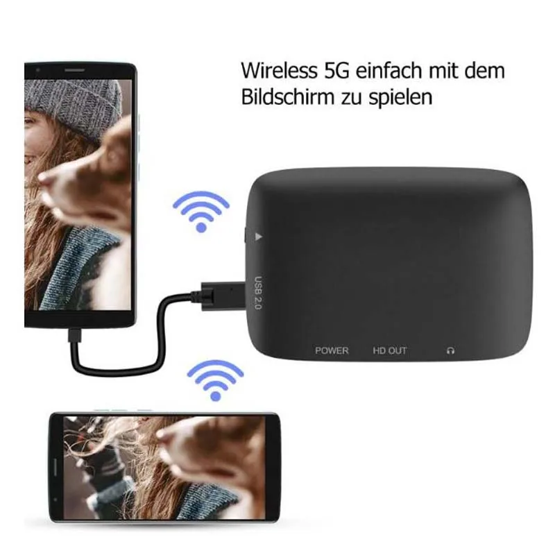 2,4G/5G беспроводной HDMI кабель двойной режим Wifi Дисплей приемник ТВ-палка Miracast Airplay DLNA зеркальный экран адаптер для iOS Android