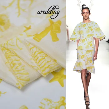 

Underwater World Brand Printed 12Momme Crepe De Chine Fabric for Dress Light Luxury Cloth Diy Sewing Free Shipping Summer New