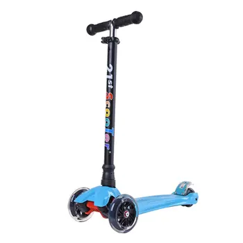 

Lightweight Adjustable Height 4 Wheels LED Flashing Light Children Kick Scooter Kids Outdoor Playing Bodybuilding Scooter Toy