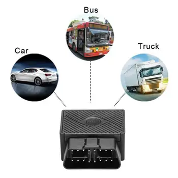 

OBD2 GPS Tracker 16PIN Mini GPS Locator Car Tracking Device Anti-theft Protection Alarm With Software/APP Realtime Tracking