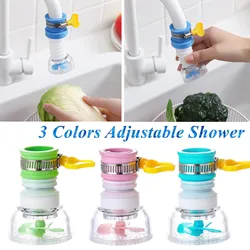 3 Color Rotatable Water-saving Spray Cartoon Faucet Bubbler Stretchable Mini Shower Head Kitchen Sink Bathroom Accessories