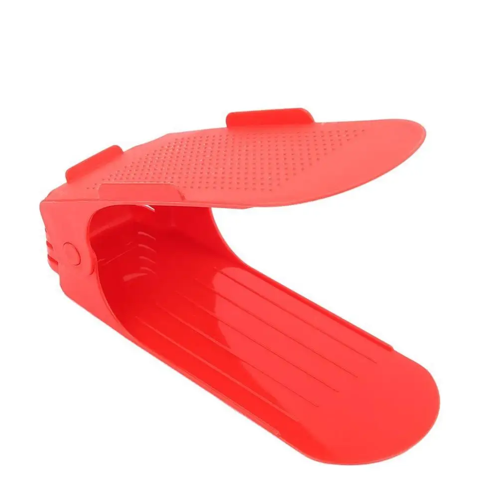 1 шт. обувной стеллаж прочный регулируемый чистящий стеллаж для хранения обуви удобный шкаф стенд для хранения обуви Обувной Ящик - Цвет: red