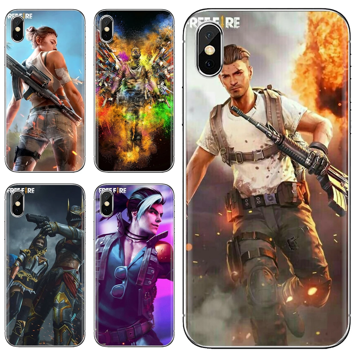 Роскошный силиконовый чехол Garena Free Fire для телефона Samsung Galaxy J1 J2 J3 J4 J5 J6 J7 J8 Plus 2018 Prime
