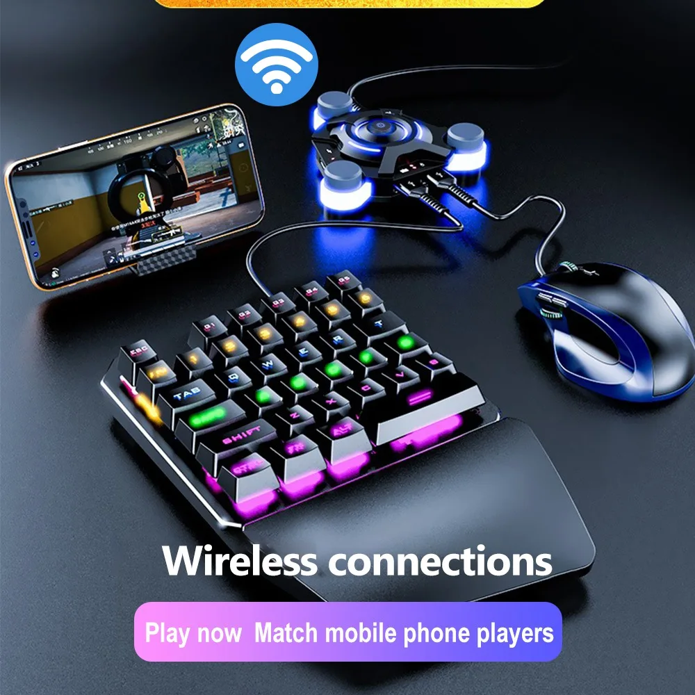 Mobile Phone Game external Keyboard Mouse Bluetooth Converter for PUBG The Battlefield Mobile Games Accessories