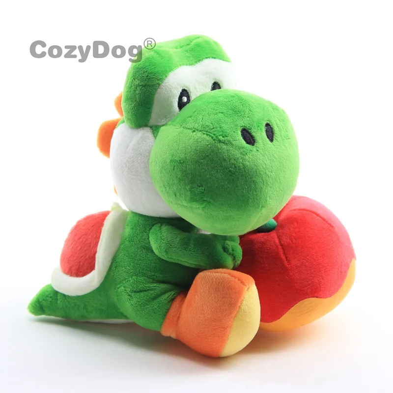 20 см kawaii Yoshi плюшевые куклы игрушки аниме Марио серии Yoshi с яблоком Куклы Дети Девочка Дети Рождественский подарок на день рождения