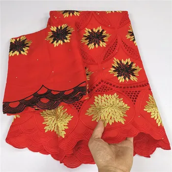 

2020 Latest Swiss voile Lace Fabric 100% Cotton Embroidery High Quality African French Cotton Laces Fabrics 5 Yards/Lot 9L090202
