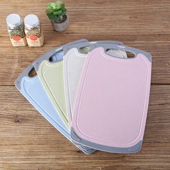 

Chopping Board Wheat Straw Rice Husk Sticky Plate Tuba Kitchen Household Plastic Rectangle Thickening Straw Cut Fruits