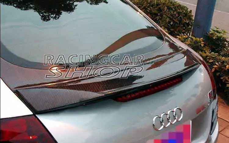 C Style Real Carbon Fiber Rear Spoiler Trunk Wing Lip Fit for Audi TT 8J 2007-2012