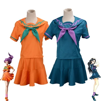 

JoJo's Bizarre Adventure Cosplay Costume Yamagishi Yukako Sailor Suits JOJO Uniforms Women Dresses Custom Made
