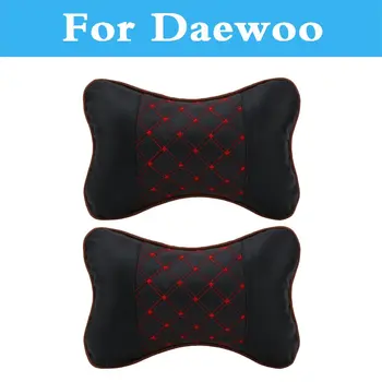 

2pcs Leather Pp Cotton Car Headrest Neck Cushion Headrest Pillow For Daewoo Lacetti Lanos Magnus Evanda Gentra G2x Kalos