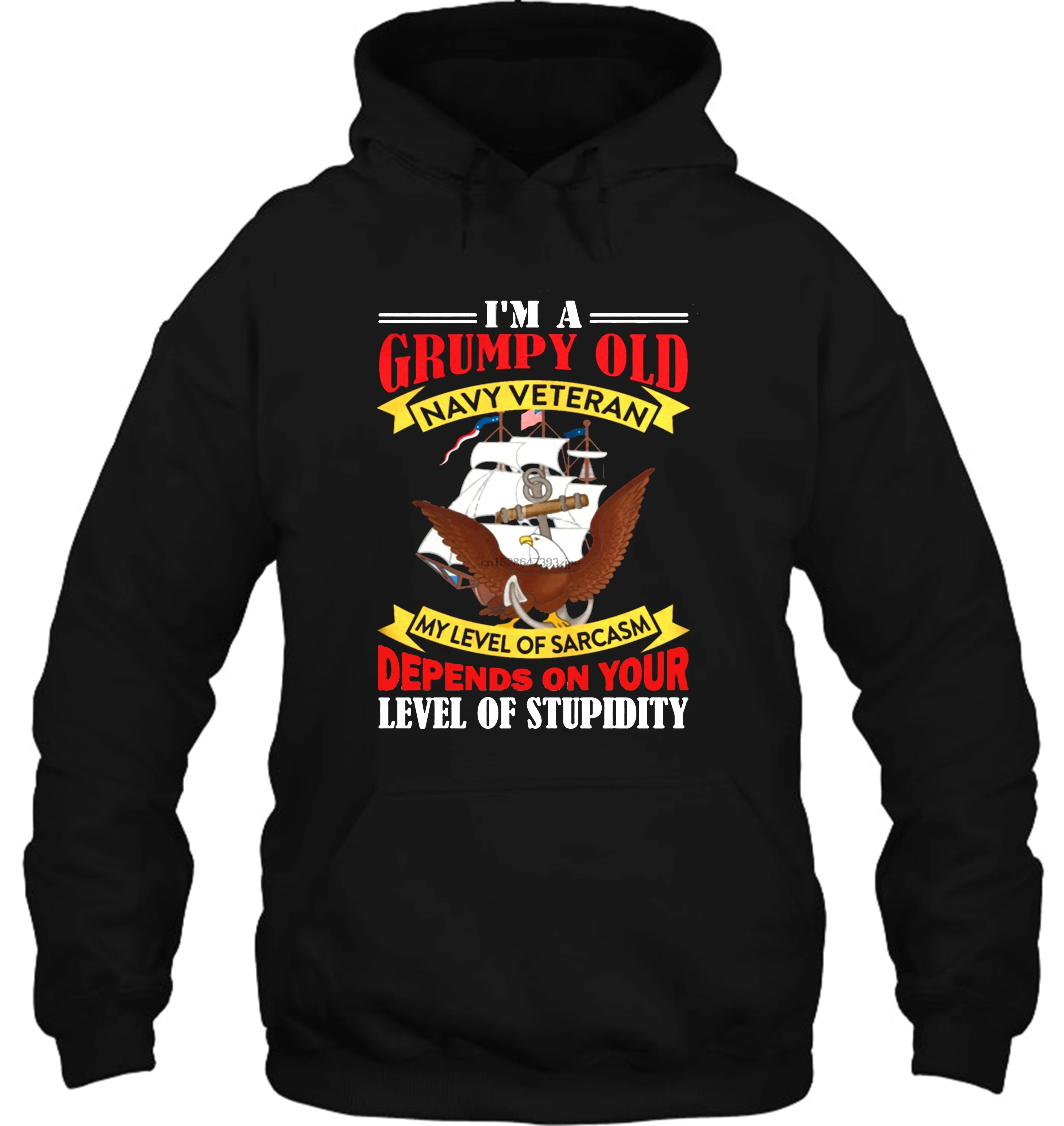 Мужская толстовка забавная Новинка Im A Grumpy старый Ветеран морского флота мой
