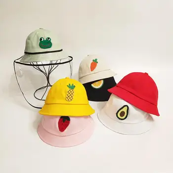 

Children Anti-spitting Protective Hat Dustproof Cover Kids Boys Girls Spring Summer Fashion Fisherman Cap Sun protection Hats