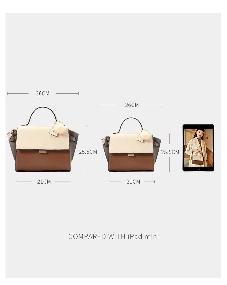 EMINI HOUSE сумка (в форме трапеции), роскошные женские сумки из спилка, дизайнерские сумки через плечо для женщин, сумка на плечо, 2 размера