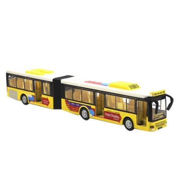 

Bus Toy Extended Tour Bus Tram Indoor Collection Alloy Bus Model Interesting Desk Alloy Car Toy