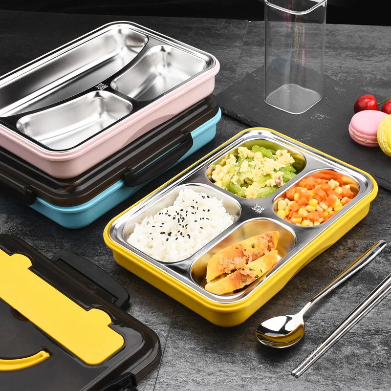 Bento Ланч-бокс 3/4 Compart для мужчин t изолированный герметичный контейнер для еды экологически чистый многоразовый для мужчин, женщин, взрослых, детей