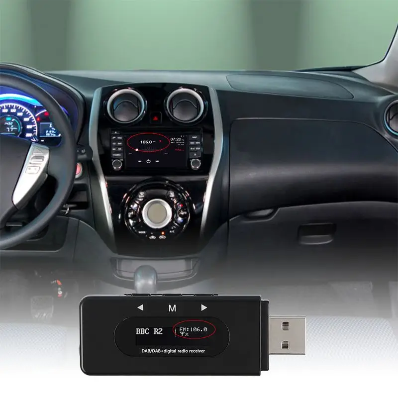 D10 Универсальный USB интерфейс автомобильный DAB цифровой радиоприемник fm-передатчик с антенной
