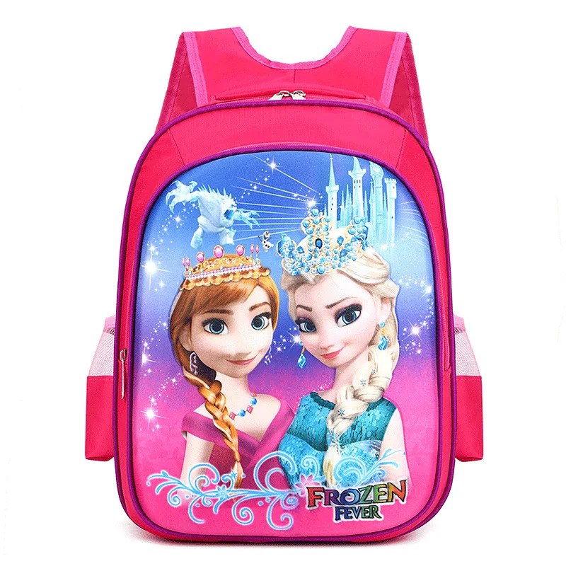 Disney princess рюкзак для начальной школы для мальчиков и девочек, школьная сумка Эльзы из мультфильма «Холодное сердце», Подарочный рюкзак, Детская сумка на плечо с человеком-пауком