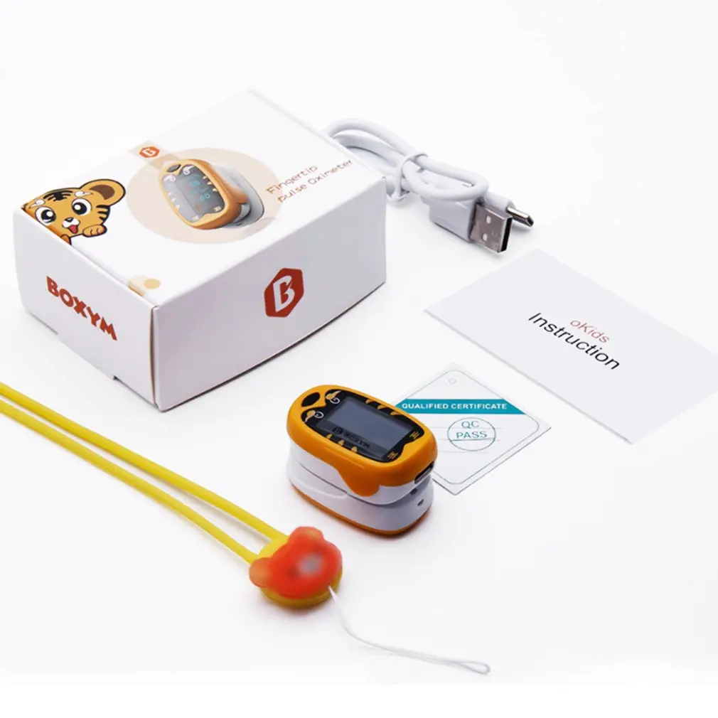 

OKIDS Infant Finger Pulse Oximeter Pediatric SpO2 Blood Oxygen Saturation Meter Neonatal children kid Rechargeable