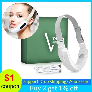 

V Shape Slimming Face Lift Microcurrent Electric Massager Machine Reduce Double Chin Facial Lifting Skin Tightening Device