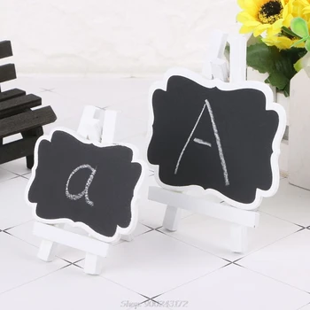 

Mini Wooden Chalkboard Blackboard Frame Message Table Number Wedding Party Decor Home Garden S28 20 Dropship