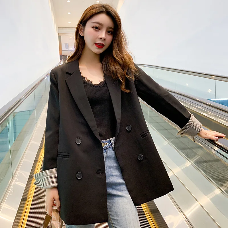 

Fashion Network Red Celebrity Style Casual Loose-Fit Versatile Suit Coat
