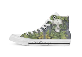 

Henbane and Fern breathable Casual High Top lace-up Canvas shoes sneakers Drop shipping