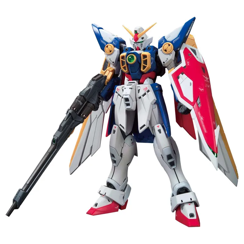 Bandai Gundam Model Kit RG 35 1/144 XXXG-01W Wing Anime Figure Genuine Gunpla Action Robot Toys For Children | Игрушки и хобби