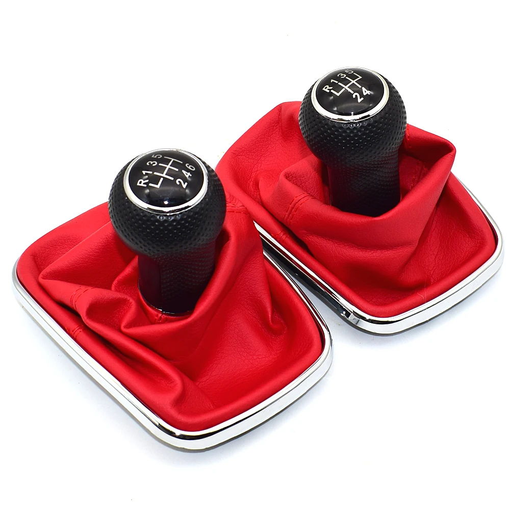 

Car 12mm Leather Gear Shift Knob Gearstick Gaiter Boot Kit For VW Golf 4 / Jetta / Bora 1999 2000 2001 2002 2003 2004