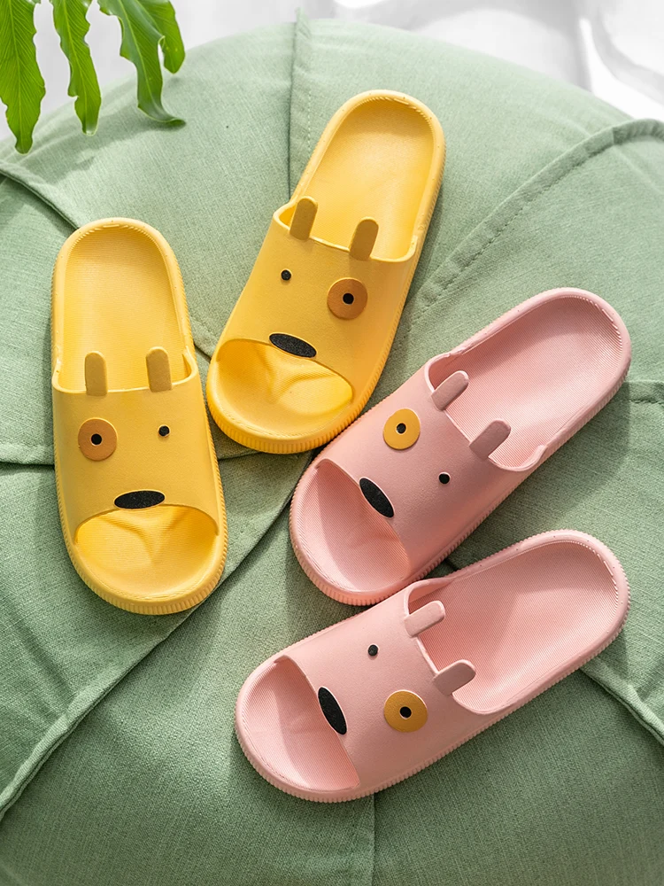 Lady Sandals In The Summer Of Household Indoor Cute Couple  Anti-skid Bathroom Shower Bath Mute Boy Cool Slippers