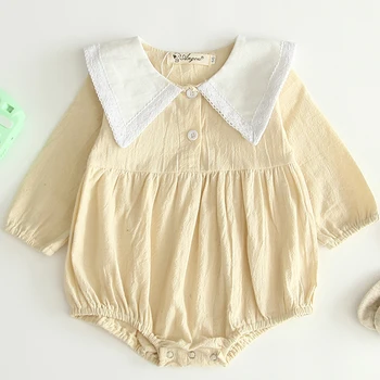 

2020 New Newborn Baby Girl Bodysuits Fashion Toddler Jumpsuit Infant Kids Girls Boys Clothes Spring Long Sleeve Children Tops
