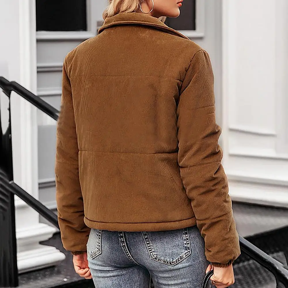 Зимняя хлопковая куртка для женщин, теплое однотонное плотное пальто, Manteau Femme Winterjas Dames Parka Abrigos Mujer Invierno Kurtka Zimowa damsk