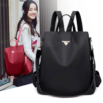 

Korean-style-Waterproof Leisure Bag Simple Nylon Backpack Women's Versatile Fashion Travel Backpack