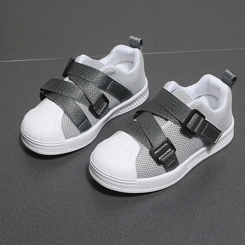 New 2020 Children's Flats Casual Shoes Spring Summer Breathable Kids Mary Janes Shoes Hook&loop Loafers Toddler Girls Flats