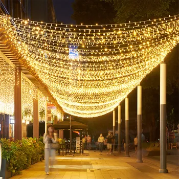 Thrisdar Kerst String Licht Outdoor 10M 20M 30M 50M 100M Holiday Wedding Twinkle Fairy Light garland Tuin Party
