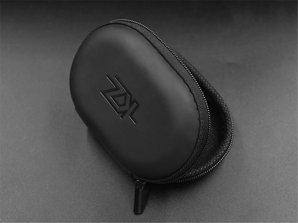 KZ овальная сумка для хранения наушников новые наушники PU контейнер для хранения на молнии черный портативный ящик для хранения подходит для оригинальных наушников