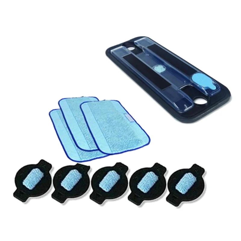 

1xwet tray+3xWet Pro-Clean Mopping Cloth +5xWater Wick Cap for iRobot Braava 380 380t 5200 Mint5200C 4200A 4205