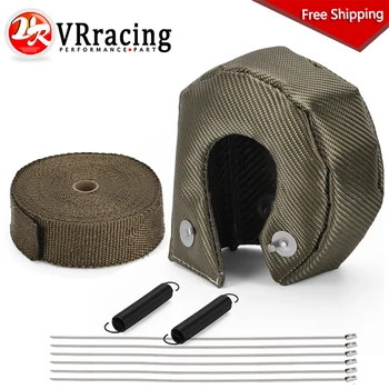 

100% Full Titanium T3 Turbo Charger Heat Shield Cover Blanket Exhaust Wrap Fit For : T2 T25 T28 GT28 GT30 GT35 Car Accessories