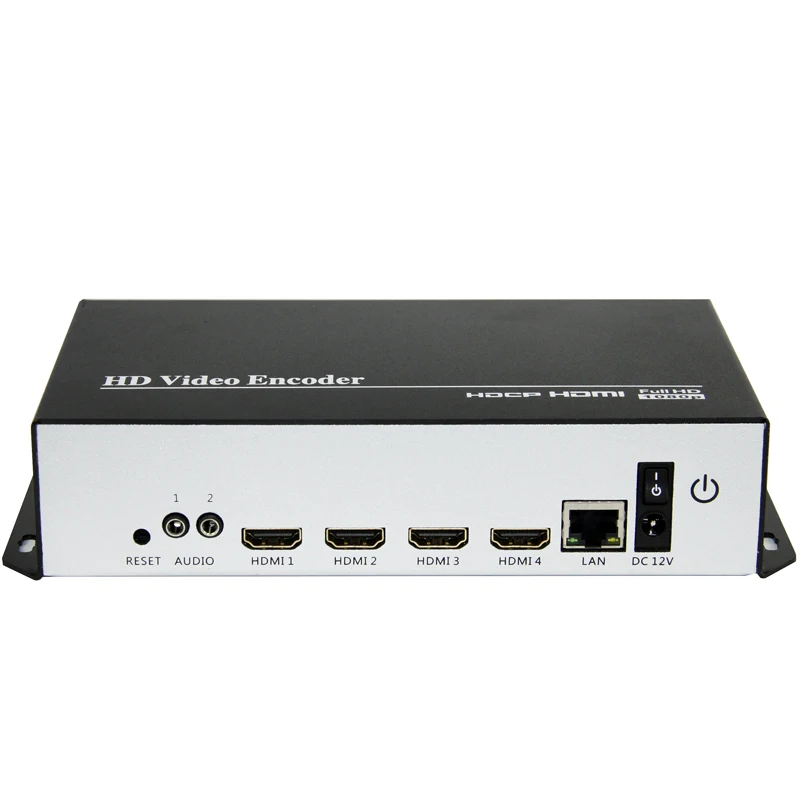 HEVC H.265 H.264 HDMI To IP Video Stream Encoder Live Streaming HD Video IPTV Encoder 4 Channels HDMI To HTTP RTSP RTMP Encoder