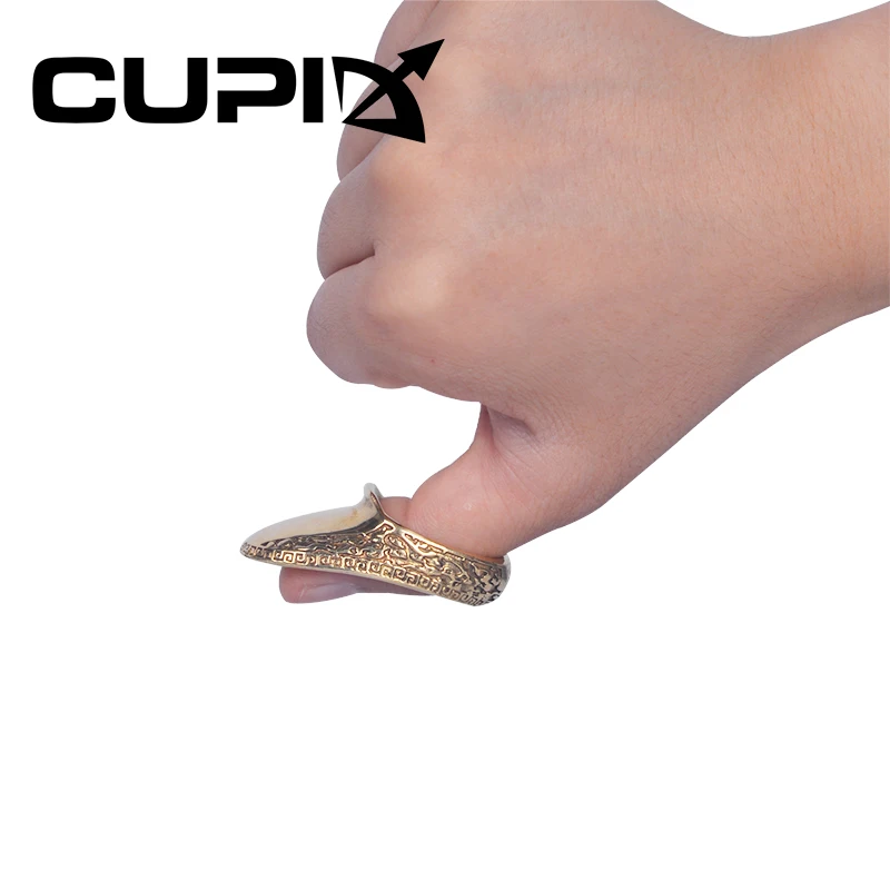 

1 Pc Brass Thumb Ring Protective Thumbs Archer's Archery Fit Longbow Bow Bowstring Universal for Hunting Shooting