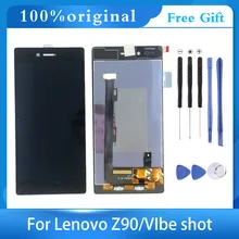 

100% Original New Sensor LCD Display Touch Screen Digitzer Assembly+Frame For Lenovo VIBE Shot MAX Z90 z90a40 z90-7 LCD Screen