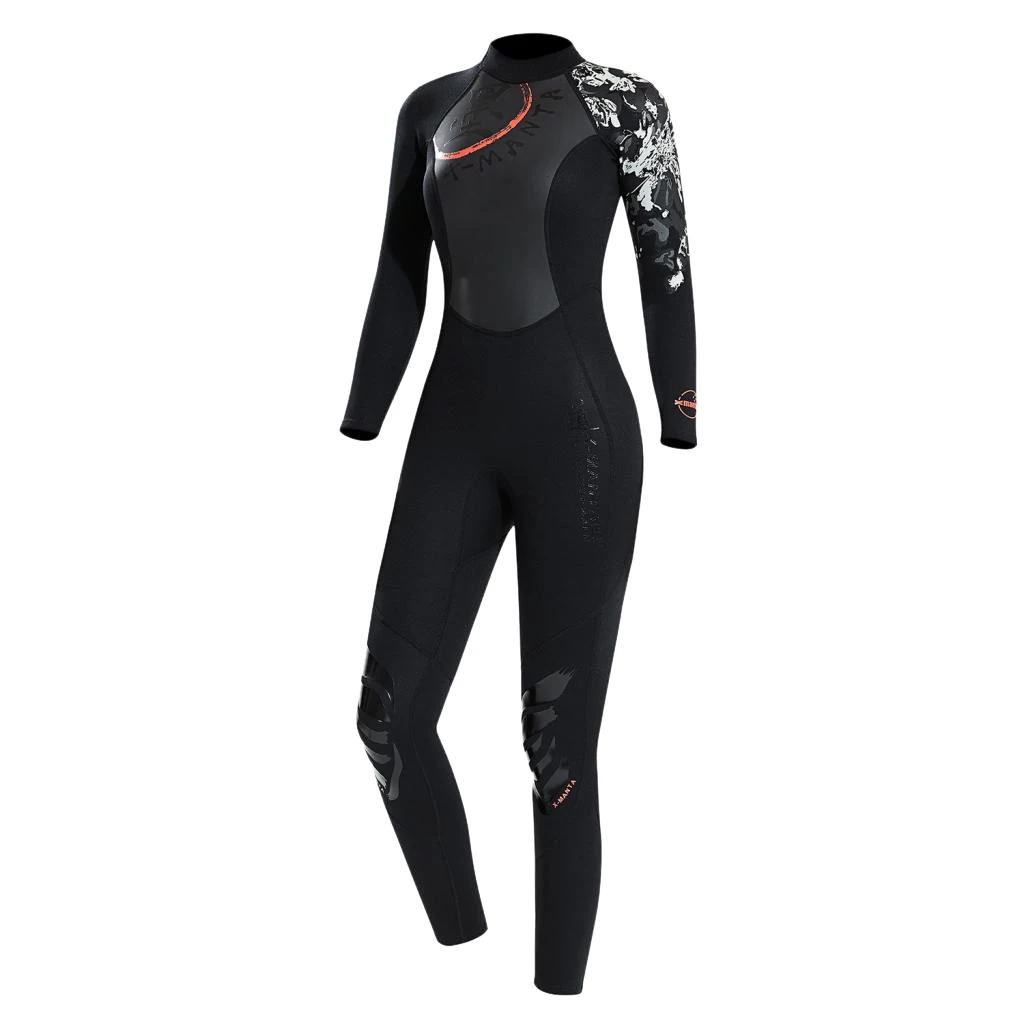 Women 1.5mm Diving Wetsuit Long Sleeve Wet Suit Jumpsuit Full Body Suit
