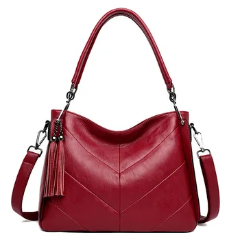 

Korean Style Soft Leather Large Capacity Women Messenger Bags for Women 2020 Casual Tote Bag Girls Street Fashion Shoulder Bag