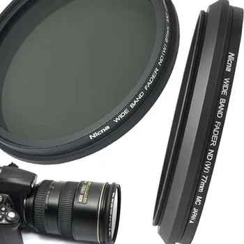 

Nicna Fader ND Filter Adjustable from ND2 to ND400 ND2-ND400 MC Pro Multi-Coated Filter Lens 49mm