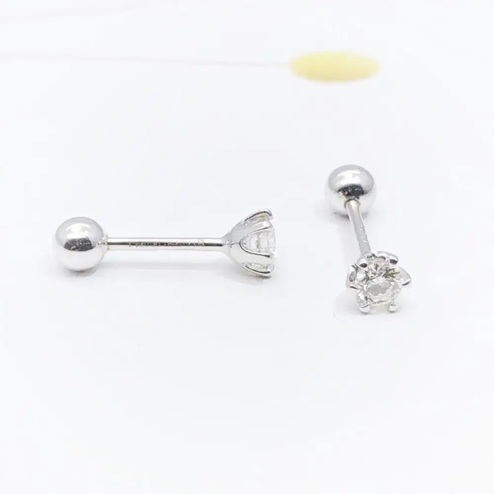 Aazuo, 18 К, белое золото, розовое золото, настоящий бриллиант, 0.15ct, классические серьги для женщин, свадебные, Помолвочные, вечерние, Au750