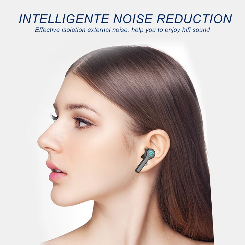 56 HOURS LONG battery Wireless Bluetooth V5 1 Earphone Colorful Wireless Headphone HIFI Stereo Earbuds Call Earphone with Mic