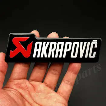 

Metal AKRAPOVIC Exhaust Heat Resistant Foil Car Emblem Badge Decal Sticker